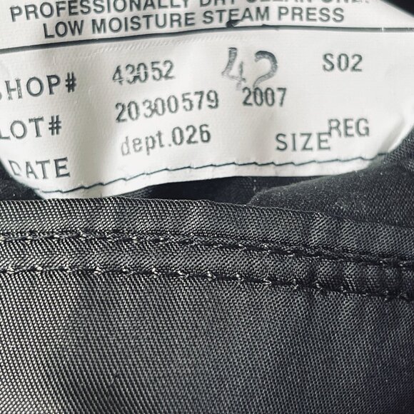 Brooks Brothers Men's Wool Black Blazer Size 42 Regular Three Buttons Full Lined - Picture 10 of 13